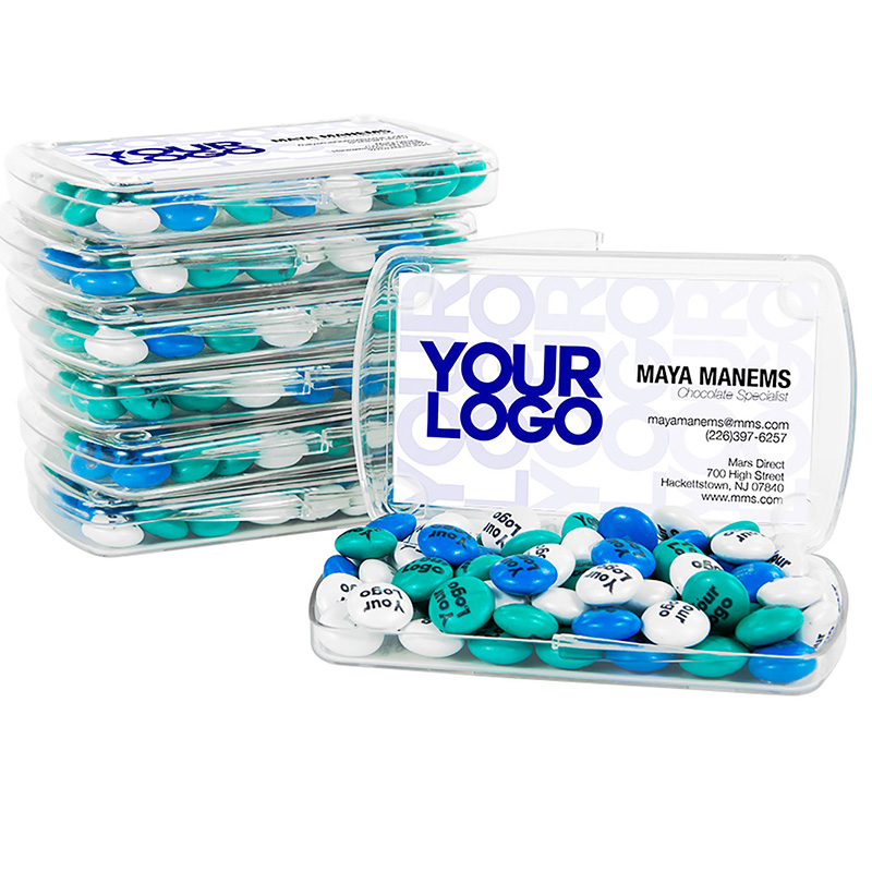 DIY Business Card Holder Kit with 1.5 oz Color Choice M&M’S® – Pack of 24 - 1
