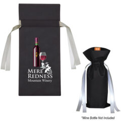 Wine Bottle Non-Woven Gift Bag - 3312_BLK_Colorbrite