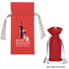Wine Bottle Non-Woven Gift Bag - 3312_RED_Colorbrite