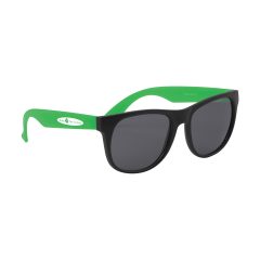 Youth Rubberized Sunglasses - 3999_LIM_Silkscreen