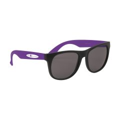 Youth Rubberized Sunglasses - 3999_PUR_Silkscreen