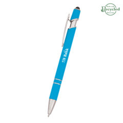 Roslin Incline Stylus rABS Pen - 578_NEONBLU_Silkscreen