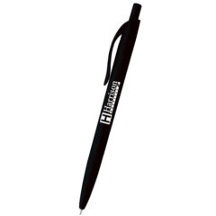 Sleek Write Rubberized Pen - 800_BLK_Silkscreen