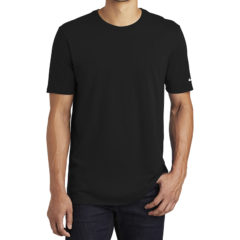 Nike Core Cotton Tee - 9214-Black-1-NKBQ5233BlackModelFront-1200W