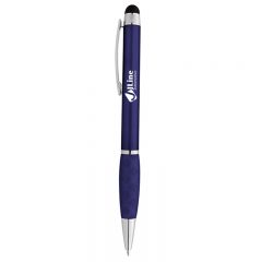 Crisscross Grip Stylus Pen - 955_NAV_Silkscreen
