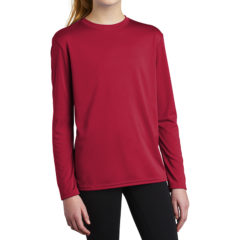 Port & Company™ Youth Long Sleeve Performance Tee - 9698-Red-1-PC380YLSRedModelAlt-1200W