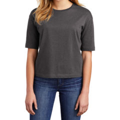 District® Women’s V.I.T.™ Boxy Tee - 9699-HthrdCharcoal-1-DT6402HthrdCharcoalModelFront-1200W