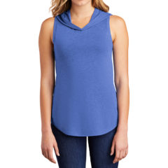 District® Women’s Perfect Tri® Sleeveless Hoodie - 9700-RoyalFrost-1-DT1375RoyalFrostModelFront-1200W