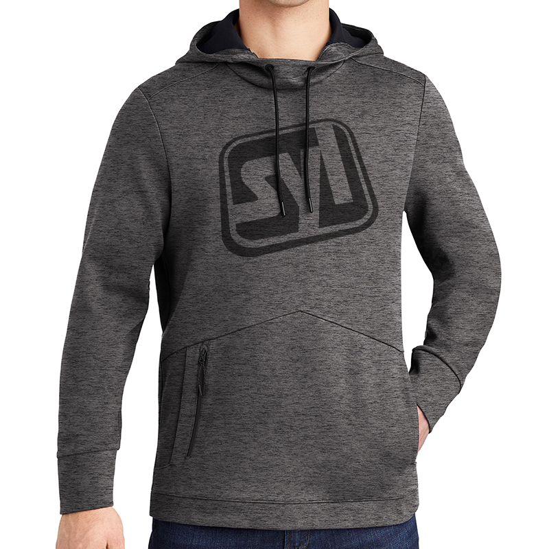 Sport-Tek® Triumph Hooded Pullover - 9737-DarkGreyHthr-1-ST280DarkGreyHthrModelFront-1200W