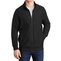 Sport-Tek® Super Heavyweight Full-Zip Sweatshirt - 9739-Black-1-ST284BlackModelFront-1200W