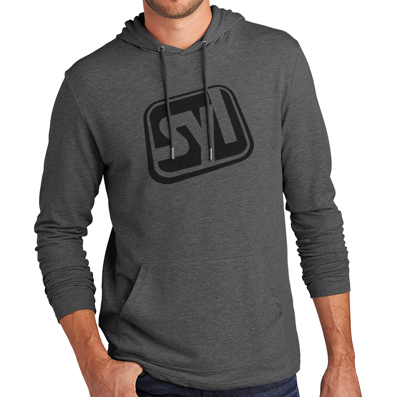 District® Featherweight French Terry™ Hoodie - 9747-WashedCoal-1-DT571WashedCoalModelFront-1200W