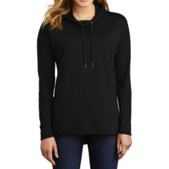 District® Women’s Featherweight French Terry™ Hoodie - 9748-Black-1-DT671BlackModelFront-1200W
