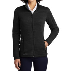Eddie Bauer® Ladies Sweater Fleece Full-Zip - 9751-Black-1-EB251BlackModelFront-1200W