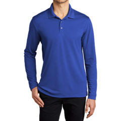 Port Authority® Dry Zone® UV Micro-Mesh Long Sleeve Polo - 9754-TrueRoyal-1-K110LSTrueRoyalModelFront1-1200W