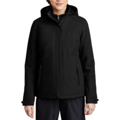Port Authority® Ladies Insulated Waterproof Tech Jacket - 9797-DeepBlack-1-L405DeepBlackModelFront-1200W