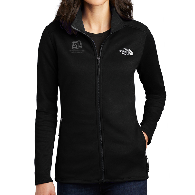 north face full zip fleece black