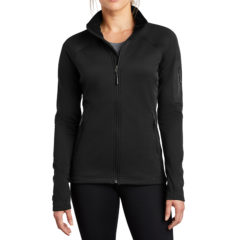 The North Face® Ladies Mountain Peaks Full-Zip Fleece Jacket - 9812-TNFBlack-1-NF0A47FETNFBlackModelFront