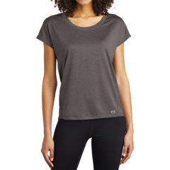 OGIO® ENDURANCE Women’s Pulse Dolman Tee - 9832-GearGrey-1-LOE324GearGreyModelFront-1200W
