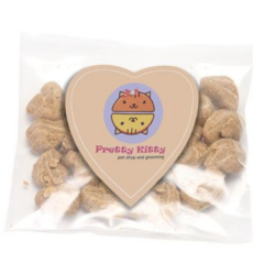Cat Treats in Bag with Heart Magnet - CatTreatsiinBagwithHeartMagnet