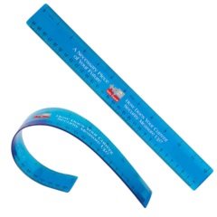 Flexible 12″ Ruler - flexiblerulerblue