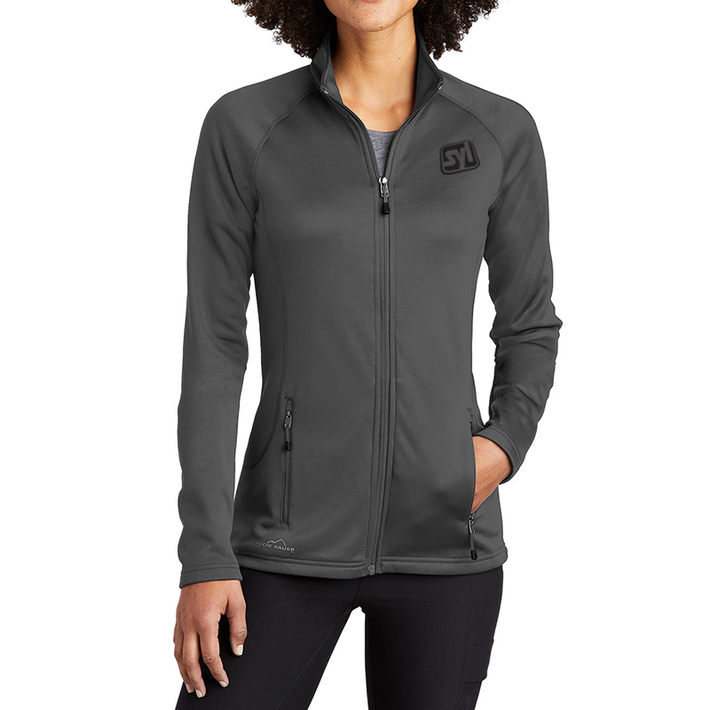 Eddie Bauer® Ladies’ Smooth Fleece Base Layer Full-Zip - grey