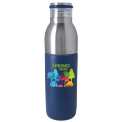Active 2-in-1 Vacuum Bottle Tumbler – 22 oz - navy