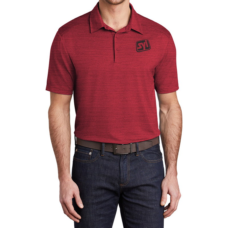 Port Authority® Stretch Heather Polo - red