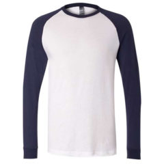 BELLA + CANVAS Long Sleeve Jersey Baseball Tee - 17595_f_fm