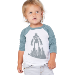 BELLA + CANVAS Toddler Three-Quarter Sleeve Baseball Tee