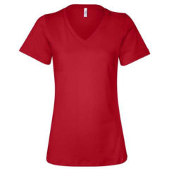 BELLA + CANVAS Women’s Relaxed Jersey Short Sleeve V-Neck Tee - 32808_f_fm