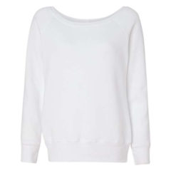 BELLA + CANVAS Women’s Sponge Fleece Wide Neck Sweatshirt - 32824_f_fm