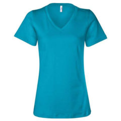 BELLA + CANVAS Women’s Relaxed Jersey Short Sleeve V-Neck Tee - 34479_f_fm