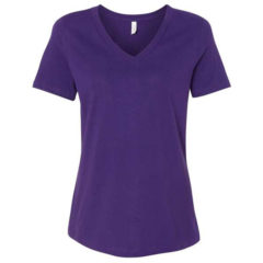 BELLA + CANVAS Women’s Relaxed Jersey Short Sleeve V-Neck Tee - 43649_f_fm
