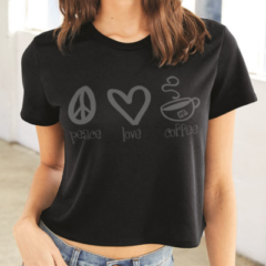 BELLA + CANVAS Women’s Flowy Cropped Short Sleeve Tee - 7216_fl-1-400215400