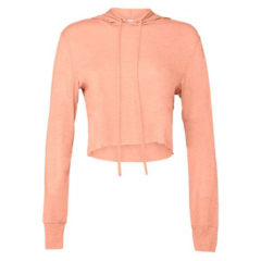 BELLA + CANVAS Women’s Triblend Crop Long Sleeve Hoodie - 84115_f_fm