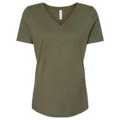BELLA + CANVAS Women’s Relaxed Jersey Short Sleeve V-Neck Tee - 89240_f_fm