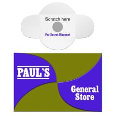 Scratch Off Self Locking Gift Card Holder