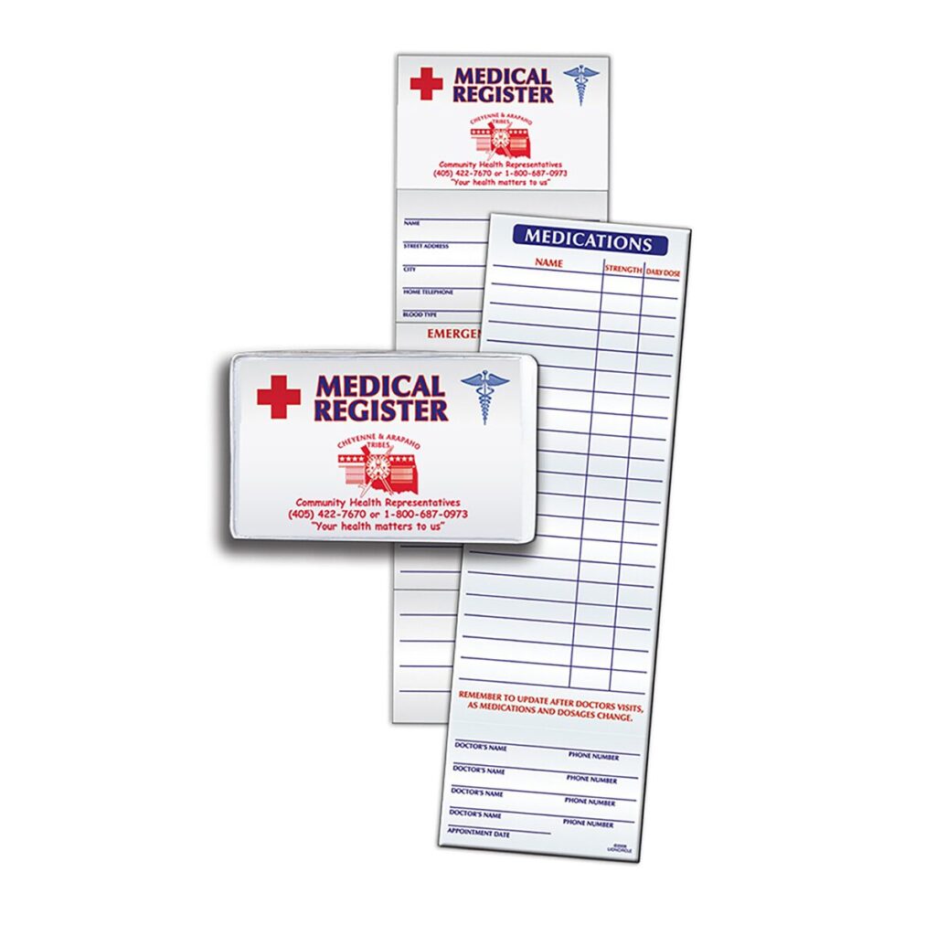 Medical Register Information Card - A7111