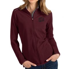 Antigua Glacier Women’s Full Zip Jacket - Maroon_carbon