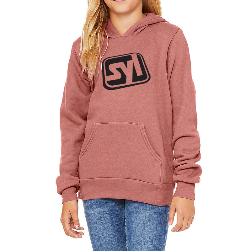 Bella + Canvas Youth Sponge Fleece Hoodie - Mauve