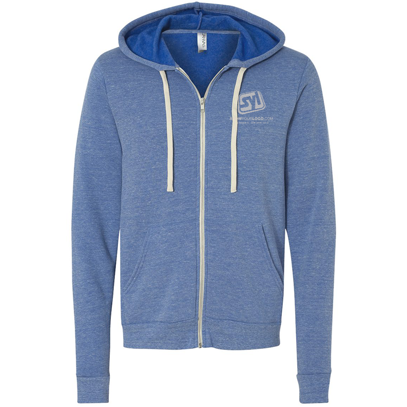 Bella + Canvas Unisex Triblend Sponge Fleece Full-Zip Hoodie - Show ...