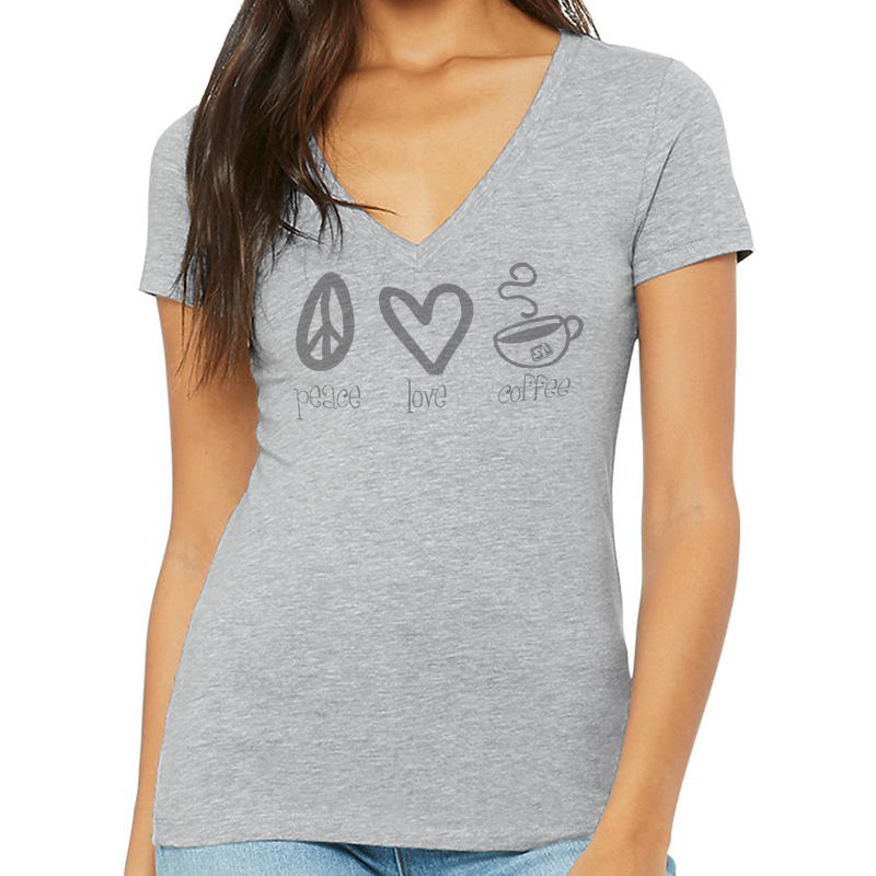 Download BELLA + CANVAS - Women's Jersey Deep V-Neck Tee - Show ...