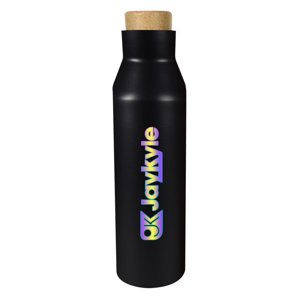 Baja Stainless Steel Bottle – 21 oz - 5356_BLK_Colorbritedrinkware