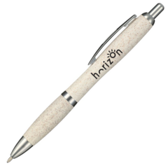 Nash Wheat Straw Ballpoint Pen - Nash Wheat Straw Ballpoint Pen 8211 White