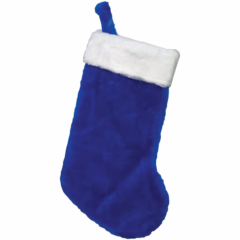 Plush Christmas Stocking - Plush Christmas Stocking 8211 Blue