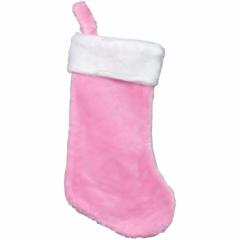 Plush Christmas Stocking - Plush Christmas Stocking 8211 Pink