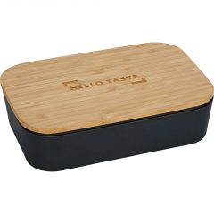Bamboo Fiber Lunch Box with Cutting Board Lid - download 3