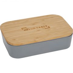 Bamboo Fiber Lunch Box with Cutting Board Lid - download 5