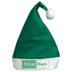 Felt Santa Hat - feltsanttahatgreen