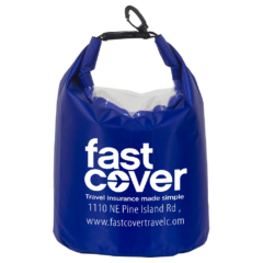 Water Resistant Dry Bag With Clear Pocket Window – 5.0 Liter - navagiodrybagblue